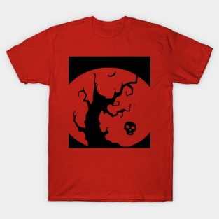 Halloween Dead Tree & Skull T-Shirt